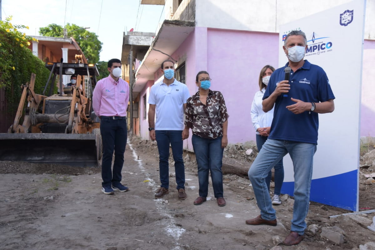 Inicia Chucho Nader Nueva Obra de Pavimentación
