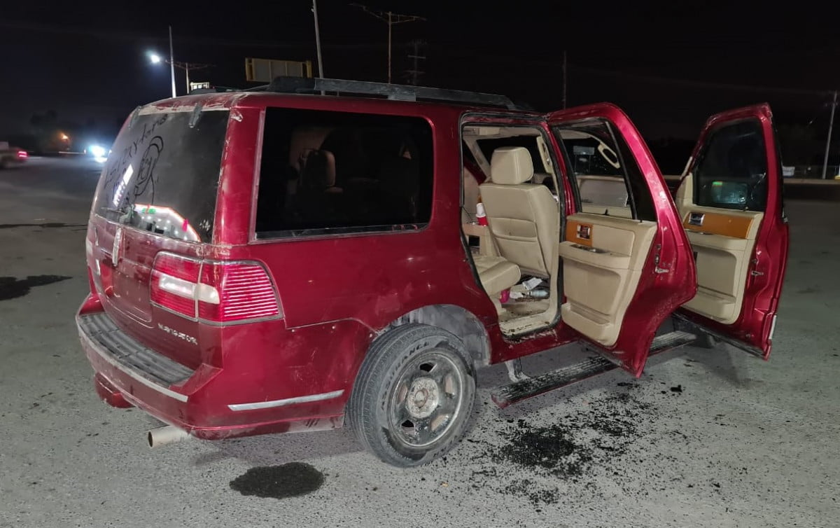 Tras persecución y tiroteo, muere un hombre y aseguran camioneta en Río Bravo