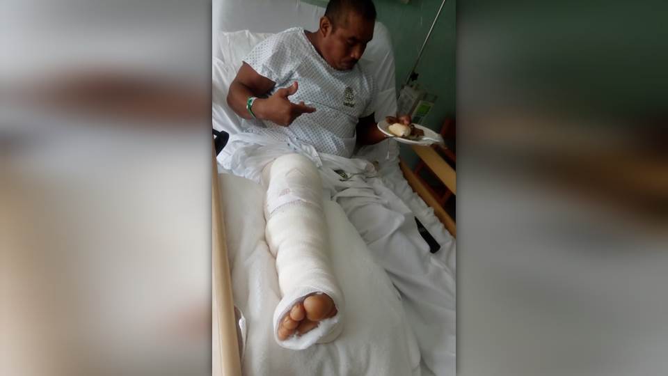 Melesio pide ayuda; el dueño del inmueble que lo aplastó no ha respondido por los daños