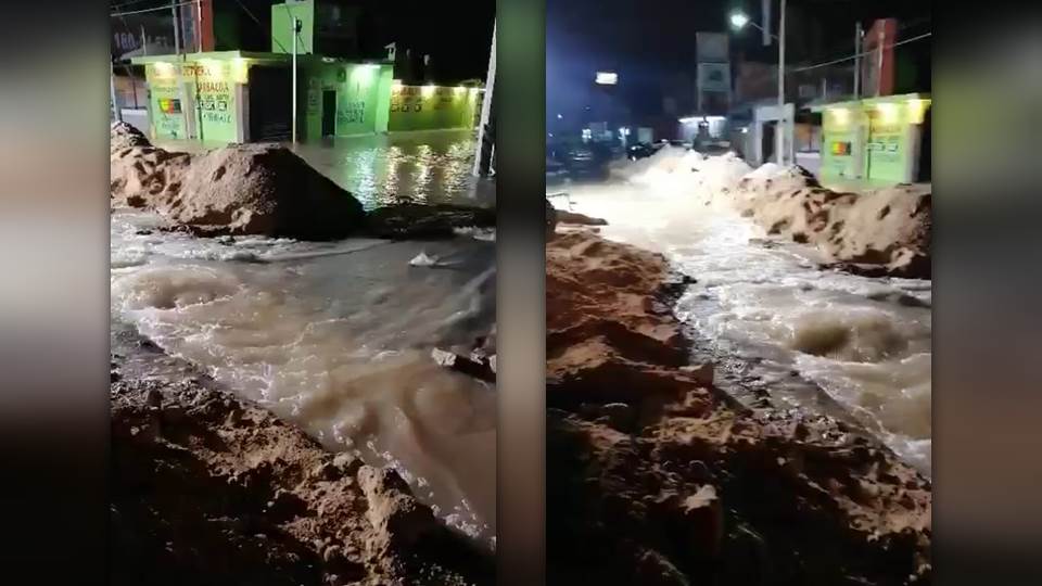 Empresa revienta red de agua potable y deja sin servicio a todo el sector poniente de Reynosa