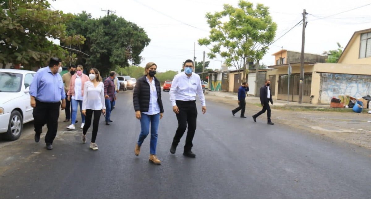 Supervisa Pilar Gómez rehabilitación   de vialidades en la colonia Libertad