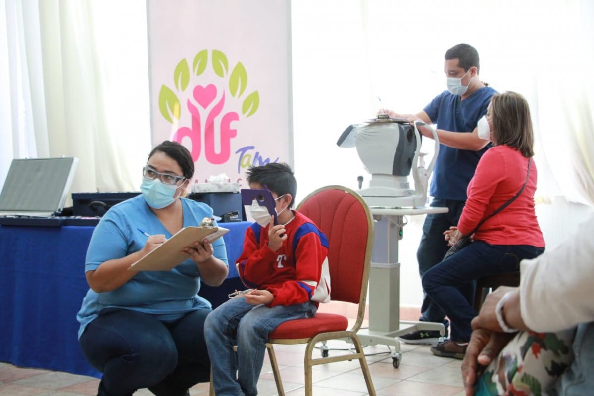 Reanuda DIF Tampico Campaña de Salud Visual