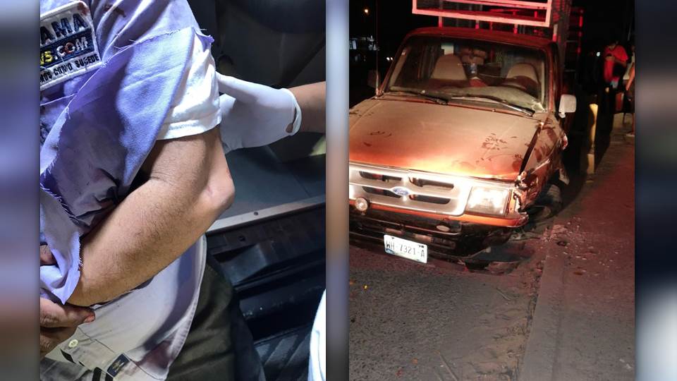 Sujeto agrede a golpes a reportero cuando cubría un accidente vial en Altamira; le fractura un brazo