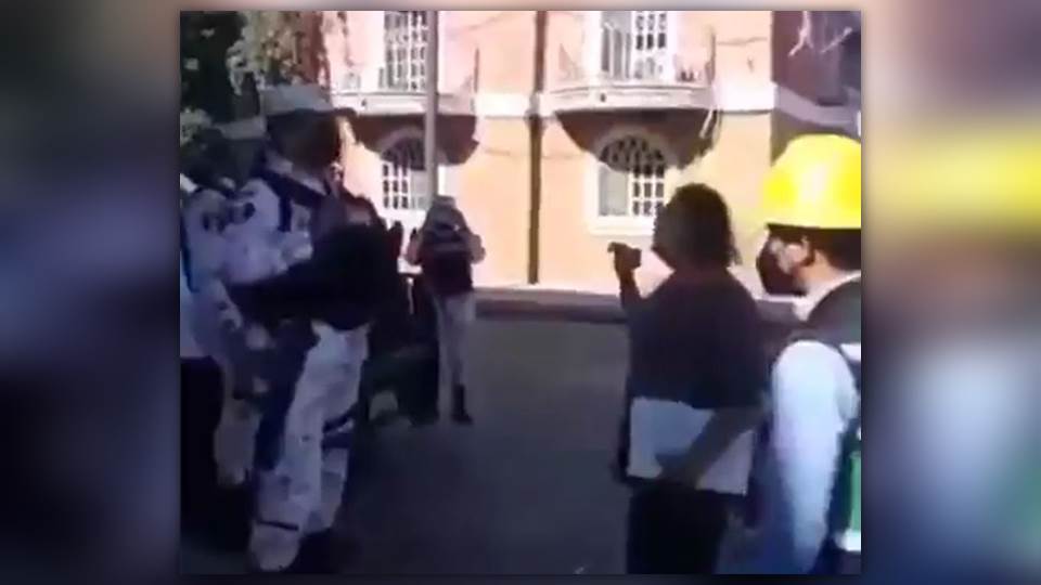Se registra altercado entre ciudadanos de Tampico con personal de la CFE y Guardia Nacional
