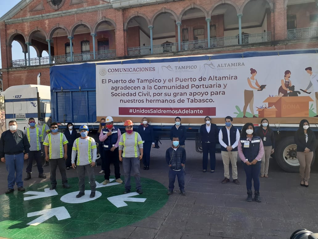 API Tampico y Altamira envían cinco toneladas de viveres a familias de Tabasco