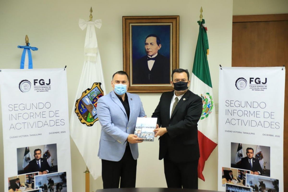 Recibe Diputado Gerardo Peña segundo Informe del Fiscal General de Justicia en Tamaulipas