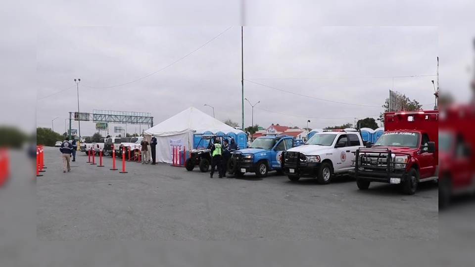 Instalan módulos para atención de paisanos en Nuevo Laredo