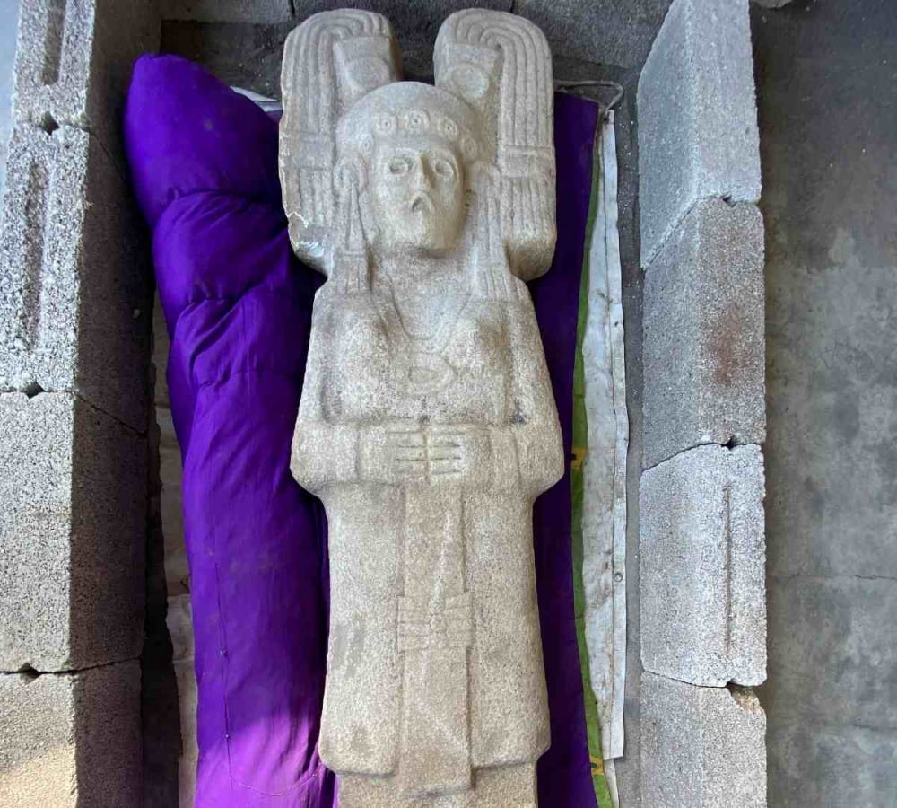¡Por ‘accidente’! Hallan a ‘diosa’ de más de 500 años en Veracruz