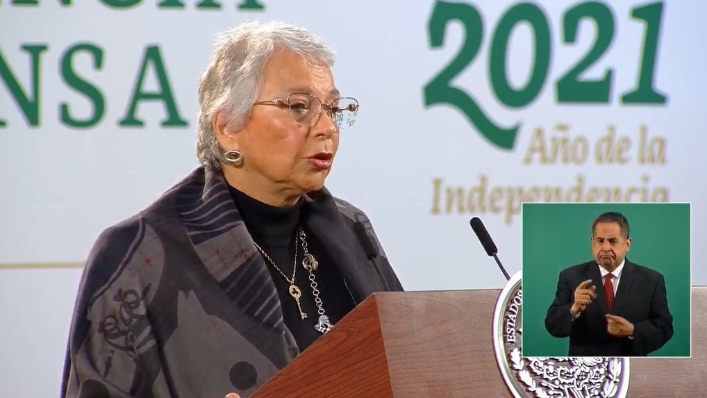 Olga Sánchez Cordero confirma: «AMLO está bien y fuerte, sigue al frente del Gobierno»