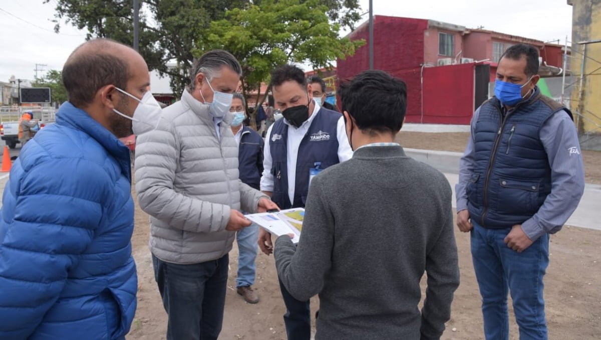Supervisa Chucho Nader Construcción de Parque en Espacio Recuperado