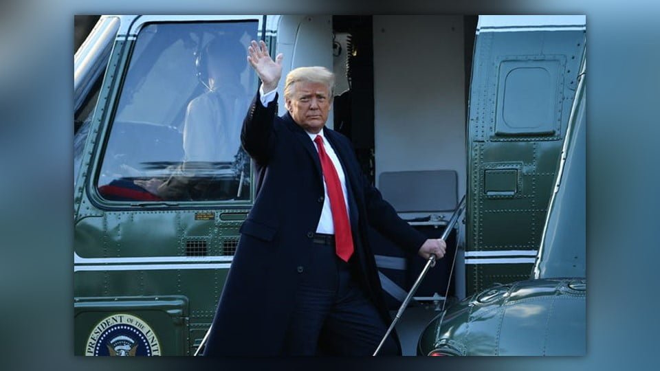 Trump desea suerte a Biden y promete «regresar de alguna manera»
