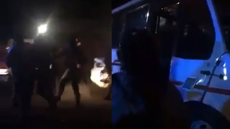 Graban presunto abuso policial contra trabajador de APTIV-2 en Victoria