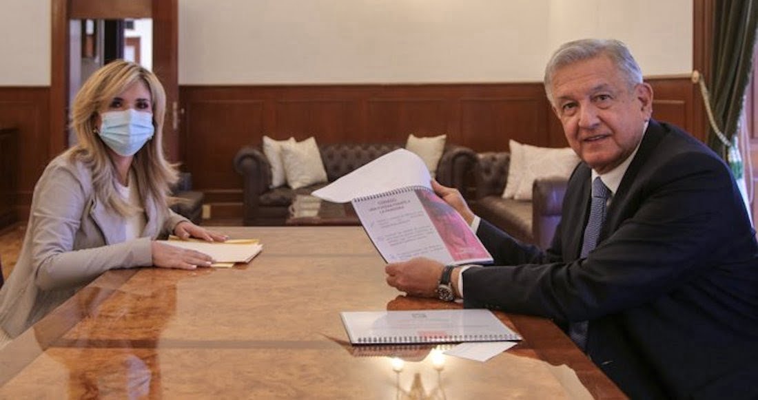 Presenta Claudia Pavlovich plan de la Conago ante el presidente de la República
