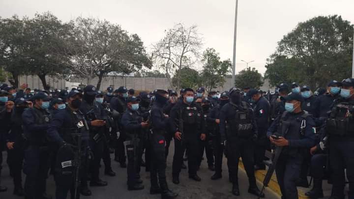 Elementos de la Policía Estatal amenazan con manifestarse en Victoria ; exigen mejoras laborales