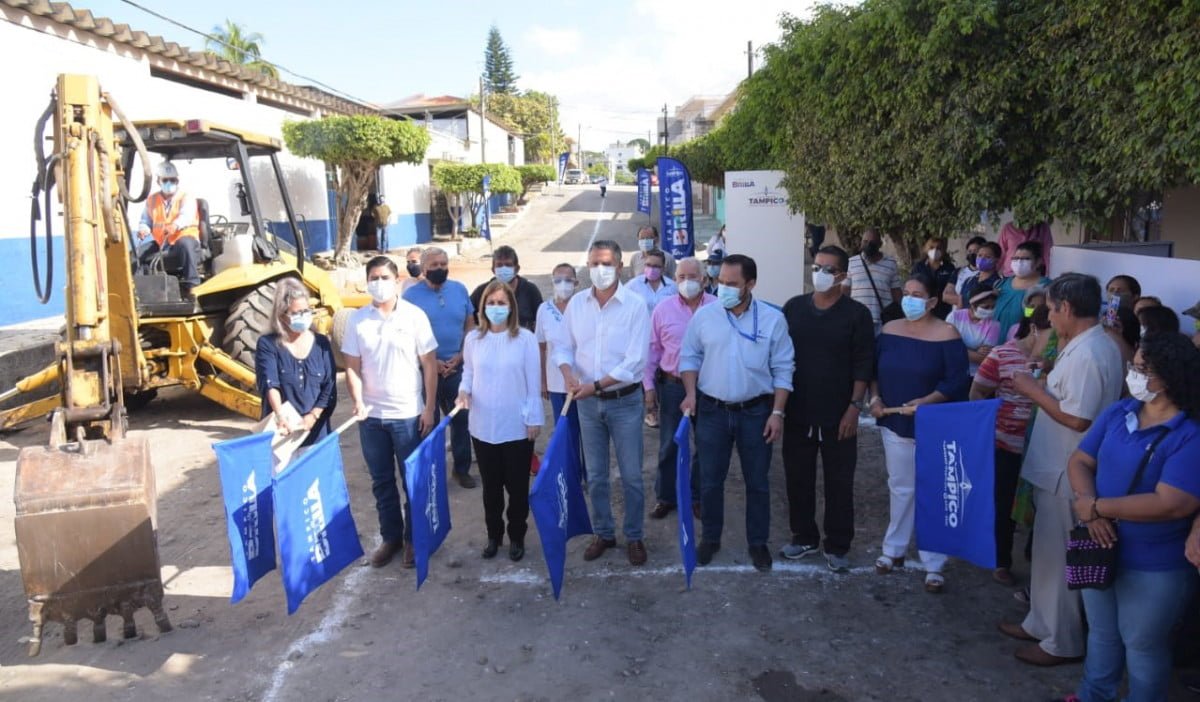 Pone en Marcha Chucho Nader Más Obras de Pavimentación en Tampico