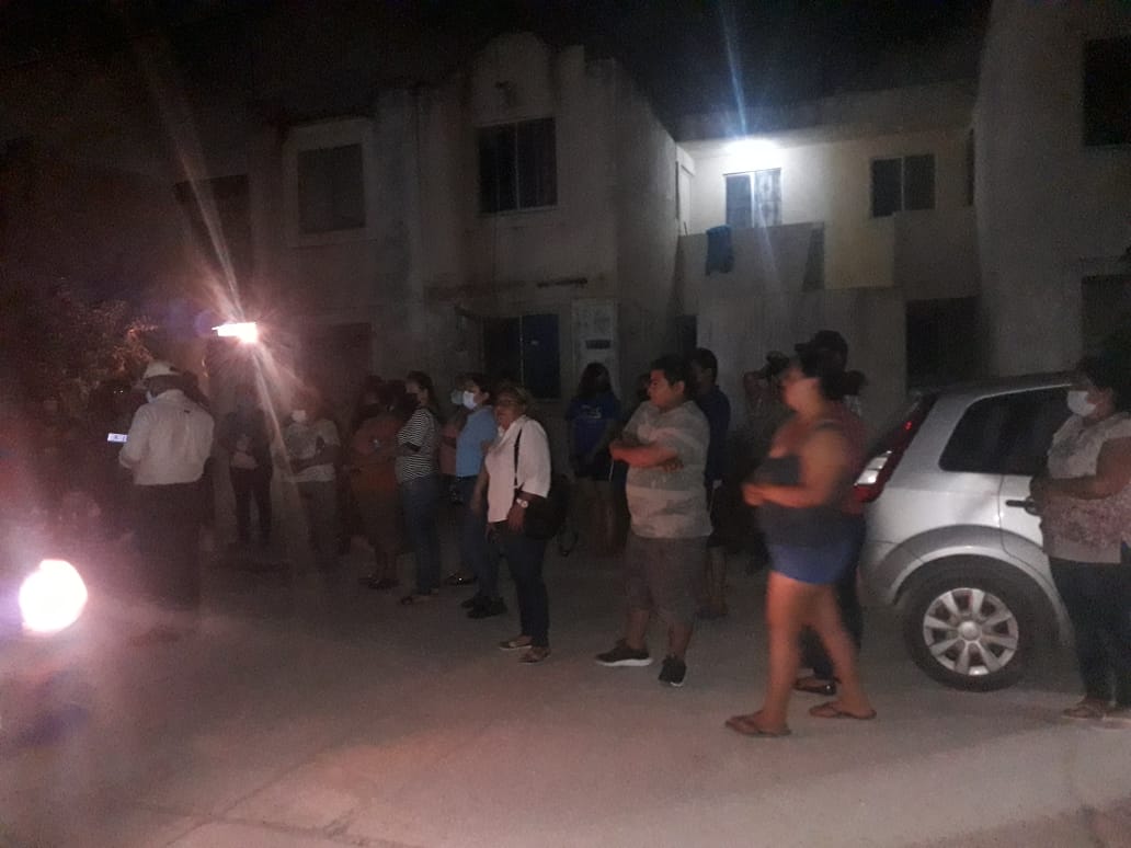 Por falta de seguridad y falta de alumbrado, se manifiestan residentes de Haciendas 2, en Altamira