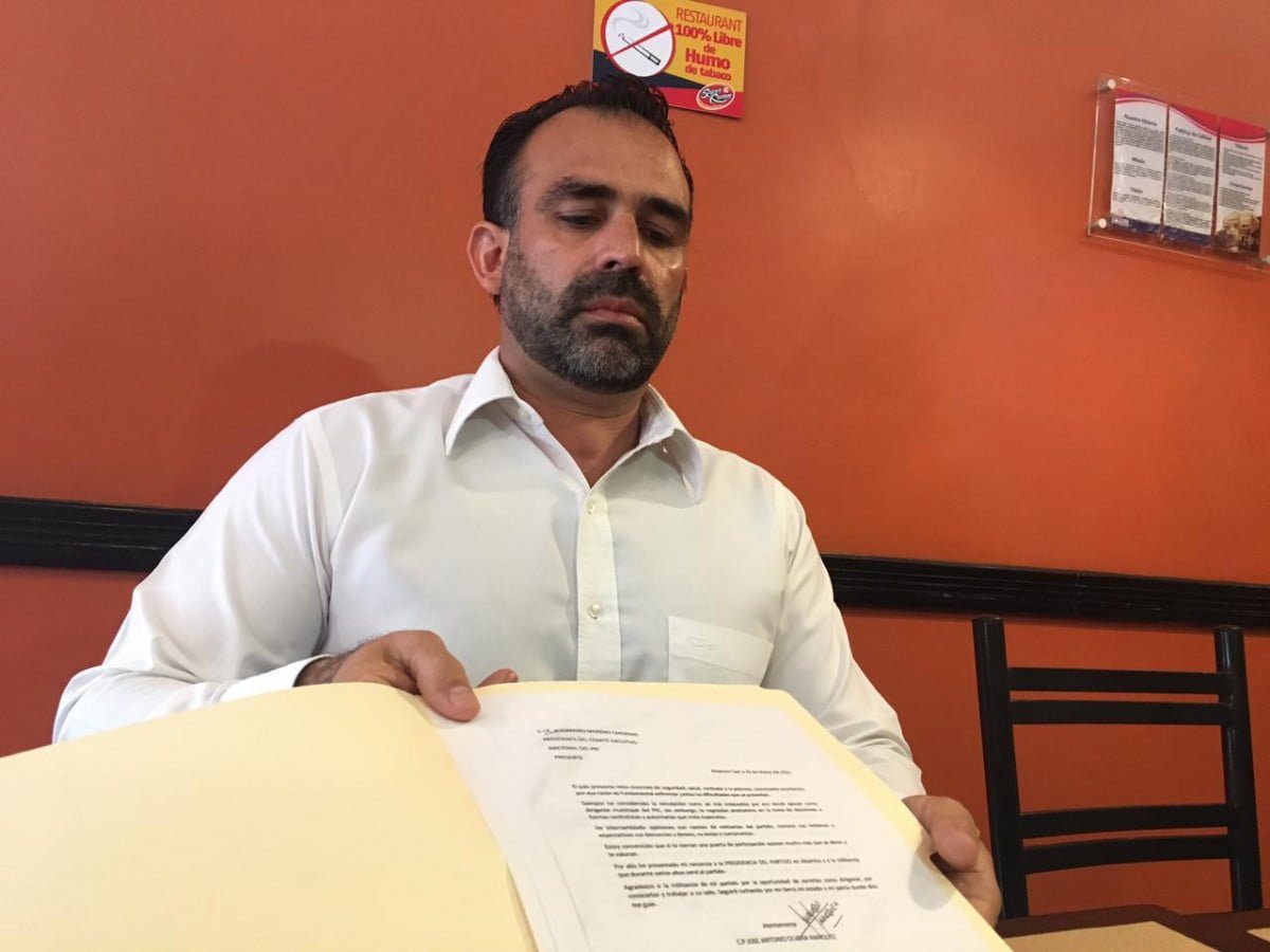 Presidente del PRI en Altamira renuncia al partido porque le dan la cuarta posición en la planilla de regidores