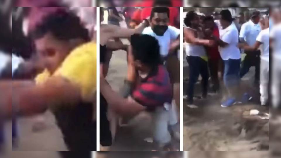 Trifulca en playa Chachalacas, hay dos detenidos