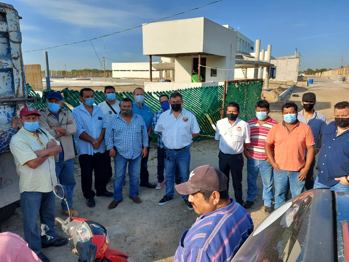 Bloquean trabajos en el nuevo hospital de Ciudad Madero; sindicato argumenta desplazamiento laboral