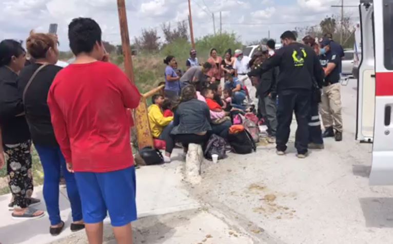 Más de 20 migrantes lesionados en choque