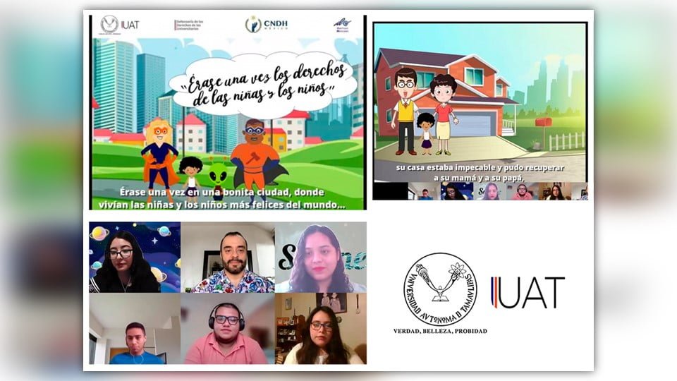 Estudiantes de la UAT recrean en video cuento los derechos infantiles