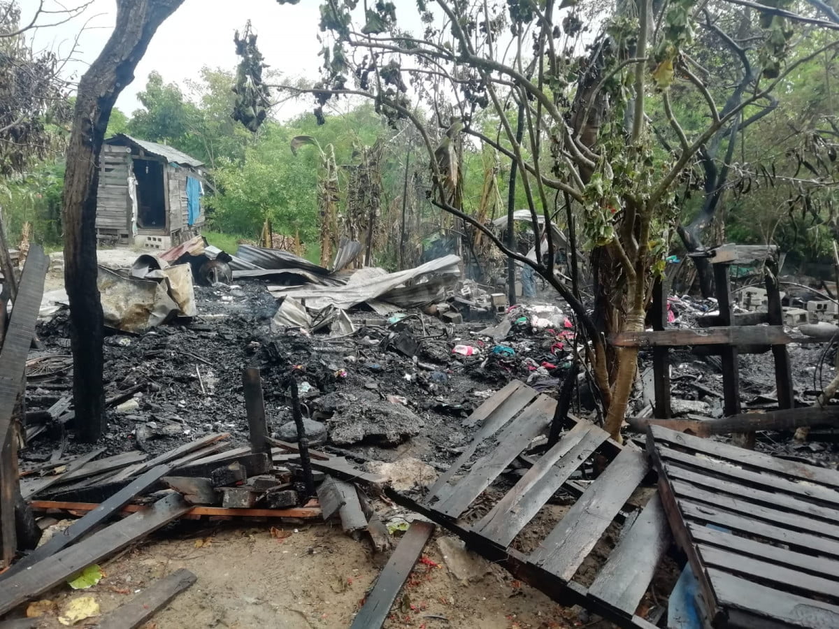 Abren tres centros de acopio para la familia de Altamira que lo perdió todo en un incendio