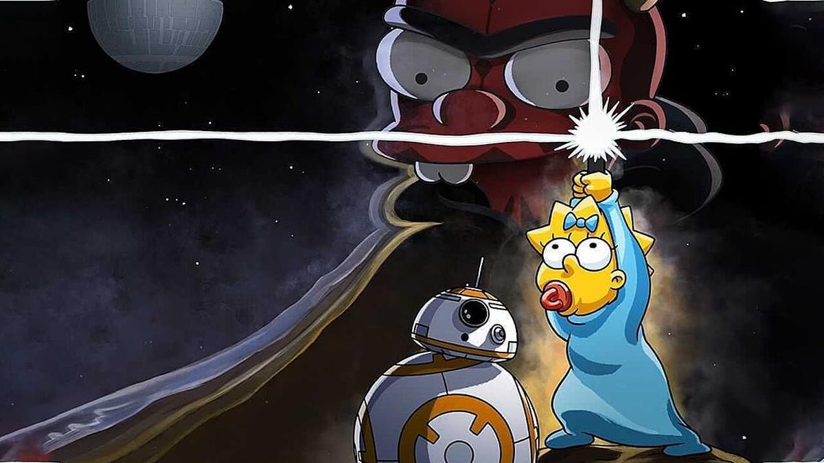 Los Simpson celebran a Star Wars con un corto en Disney Plus