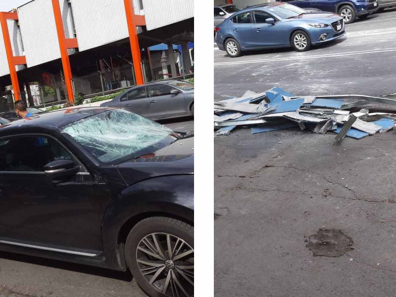 ¡Se llevan un buen susto! Cae plafón en Metro Villa de Cortés