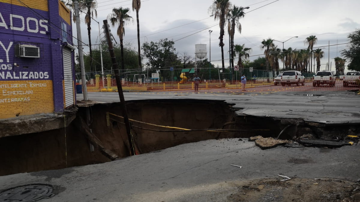 Más de 2 MDP para solucionar mega hundimiento en Nuevo Laredo
