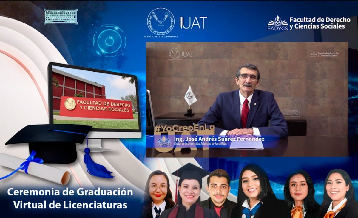 Realiza la Facultad de Derecho UAT Tampico ceremonia virtual de graduación