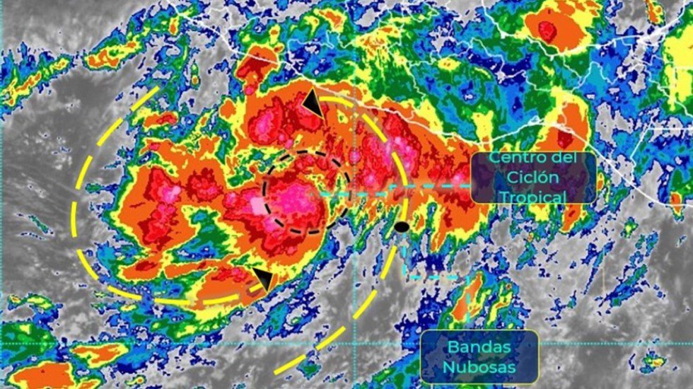Depresión tropical Cuatro-E ocasionará lluvias en seis estados