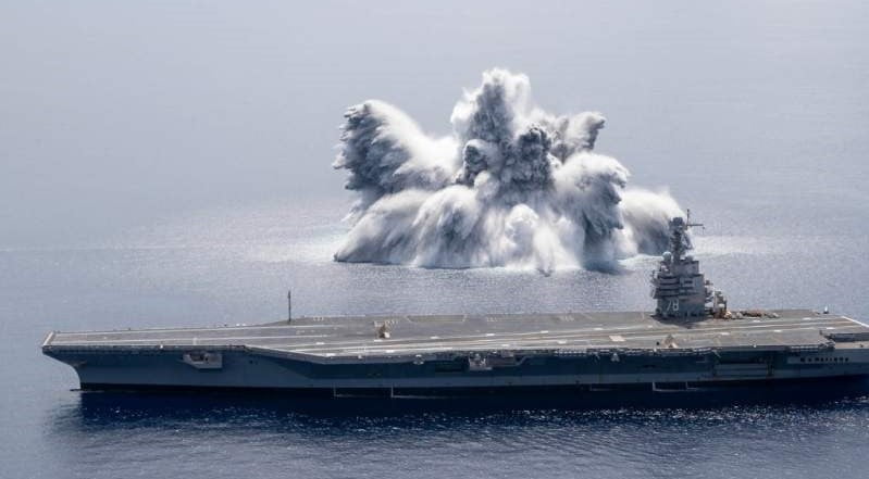 EE.UU. realiza mega explosiones para probar resistencia de sus portaaviones