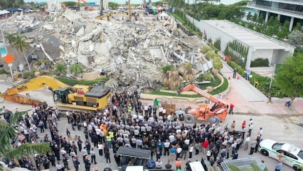 Anuncian el fin de la búsqueda de sobrevivientes en el edificio derrumbado en Miami