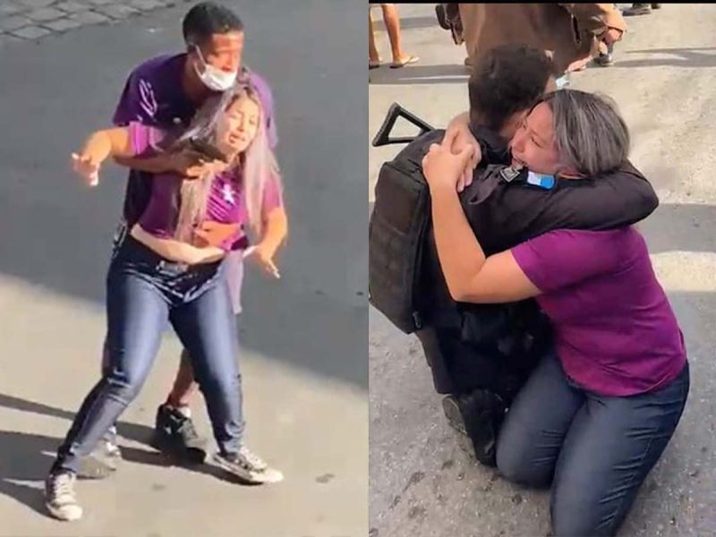 Ladrón toma rehén en plena calle, policías lo abaten
