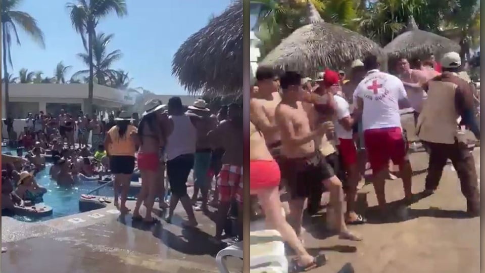 Pelea campal en hotel de Mazatlán deja 11 detenidos