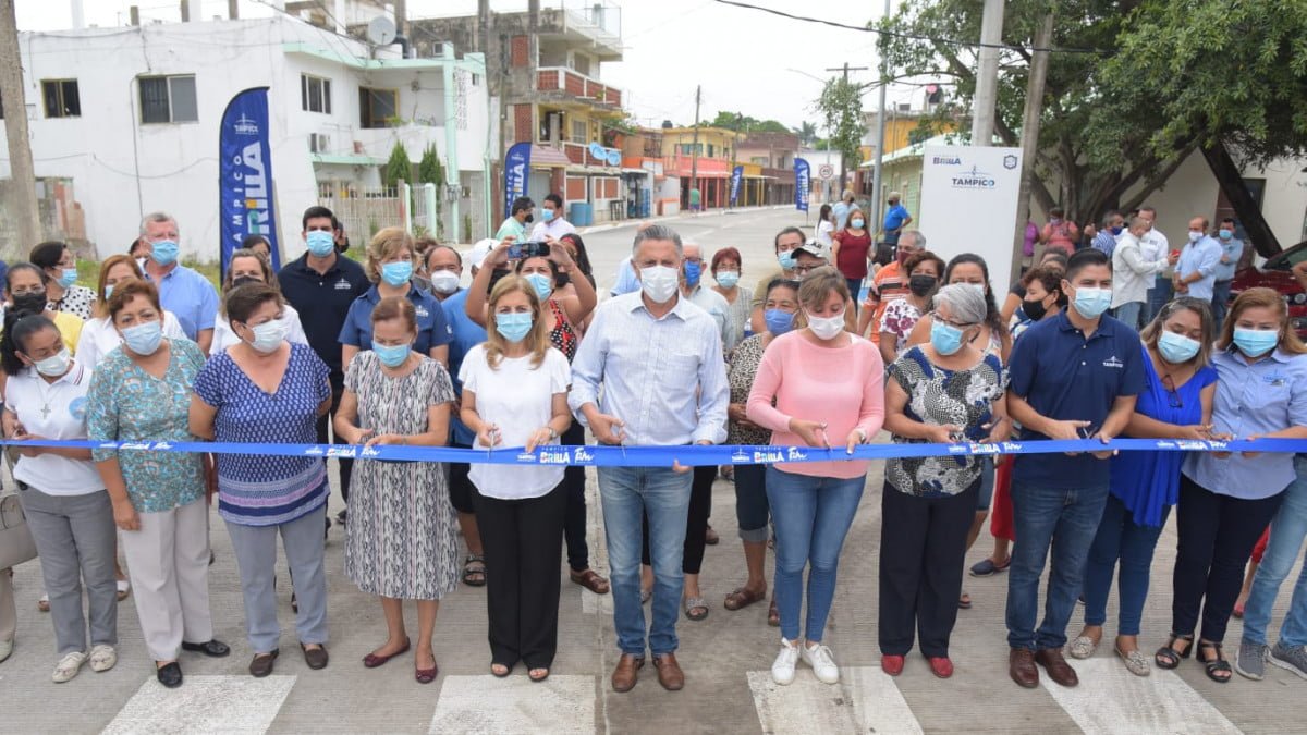 Reactiva Chucho Nader zonas emblemáticas de Tampico mediante la pavimentación de más calles