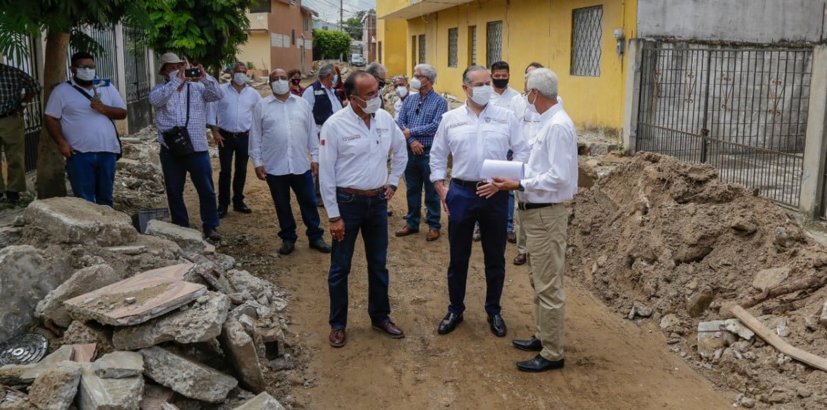 Sigue pavimentación con concreto hidráulico en calles de Ciudad Madero
