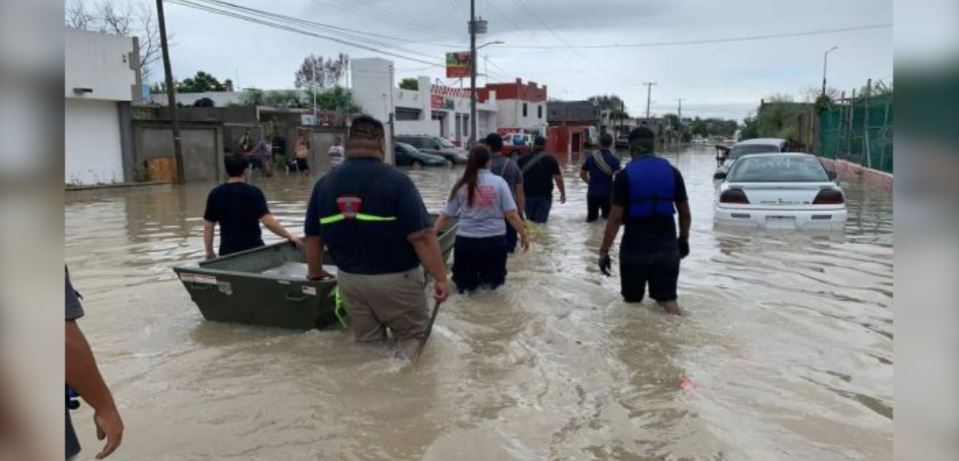 Reporta PC afectaciones por lluvias en franja fronteriza de Tamaulipas  