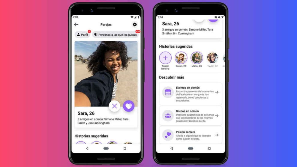 Facebook incluye opciones para “hallar el amor” en su herramienta de Parejas