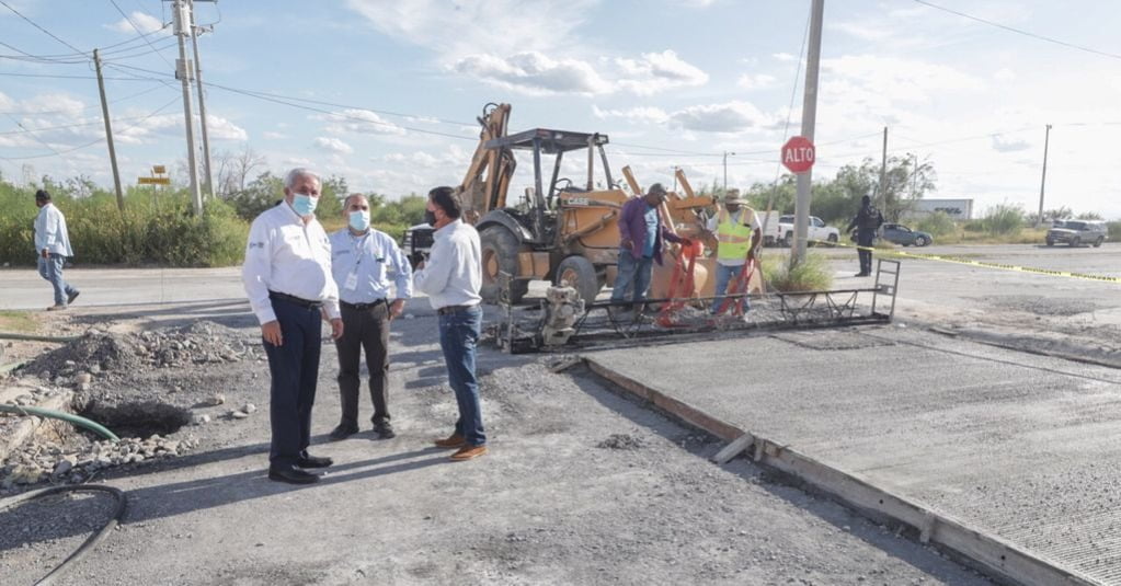 Mejora el Gobierno de Nuevo Laredo más vialidades en Villas de San Miguel