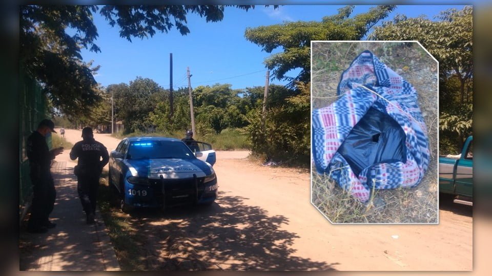 Bolsa negra tirada en brecha de Altamira, genera movilización policial