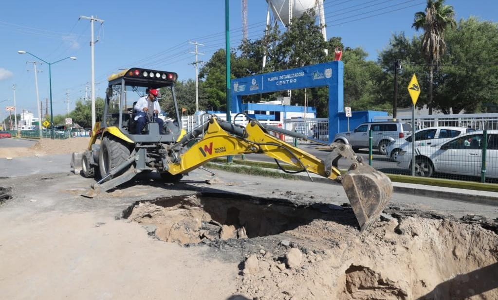 50 hundimientos quedan rehabilitados y se trabaja en otros 30, informa alcalde de Nuevo Laredo