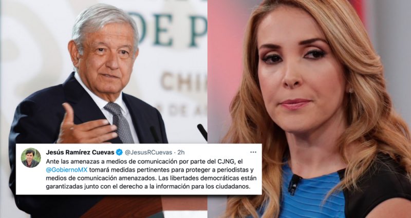 AMLO expresa su solidaridad con la periodista Azucena Uresti y anuncia mecanismo de protección ante amenazas del CJNG