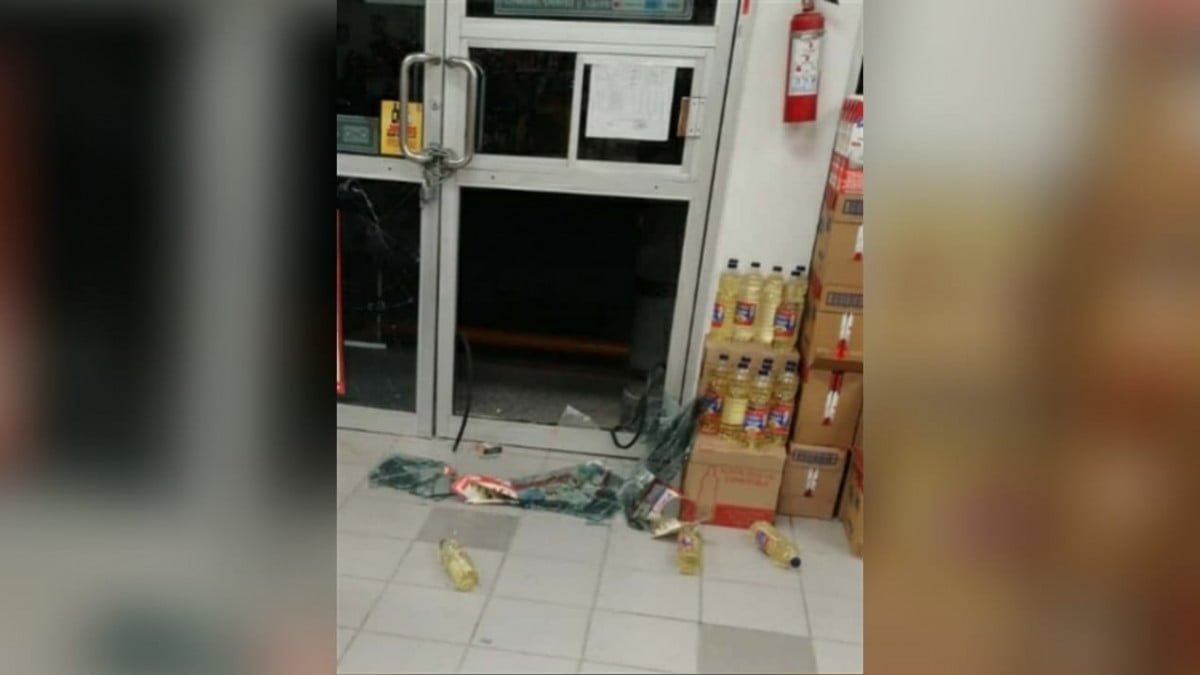 Ladrón rompe vidrio y se surte de cigarros en Reynosa