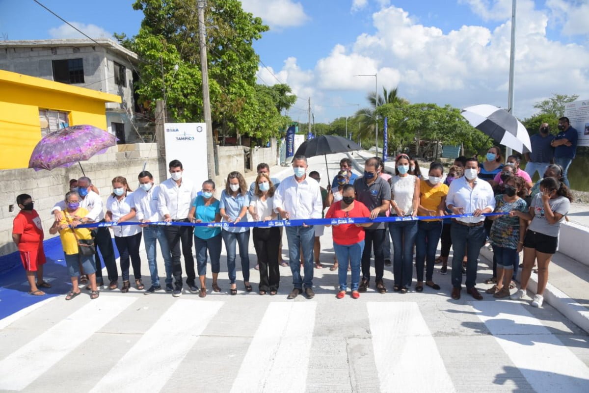 Inaugura Chucho Nader otra obra de pavimentación en sector Moscú
