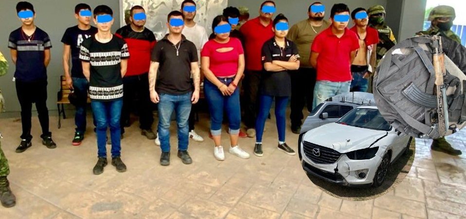 Detienen a 14 delincuentes en Miguel Alemán
