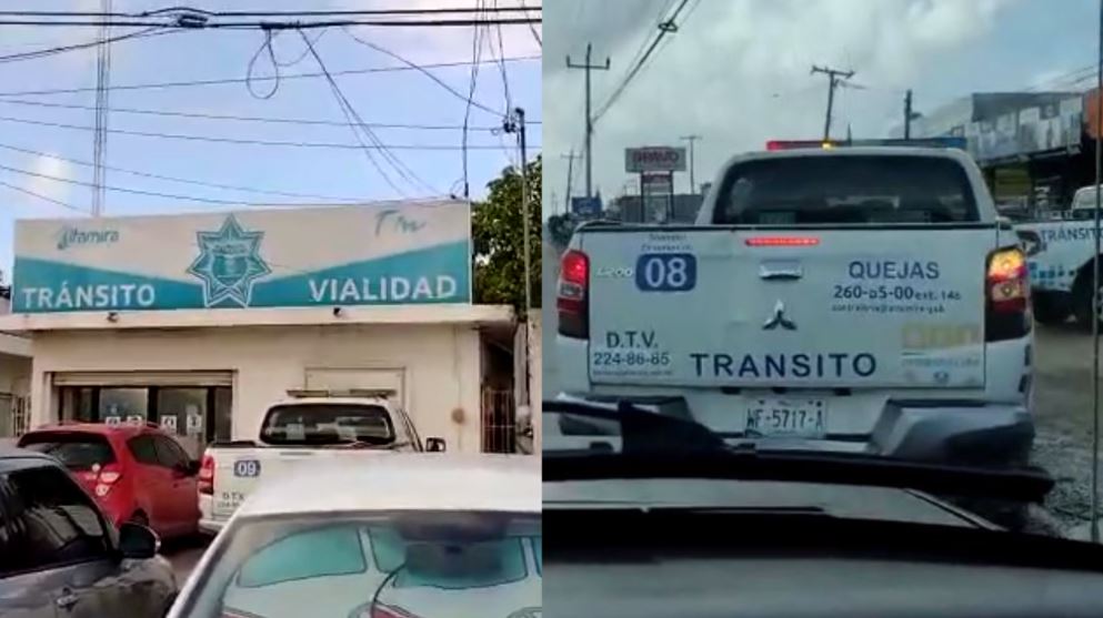 Familia de turistas exhiben a tránsitos de Altamira; aseguran los querían extorsionar 