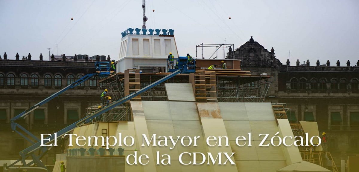 Resurge Templo Mayor en Megamaqueta con espectáculo de luz y sonido