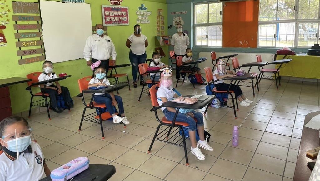 Bloques de 80 escuelas de Tamaulipas regresarán a clases presenciales cada 15 días