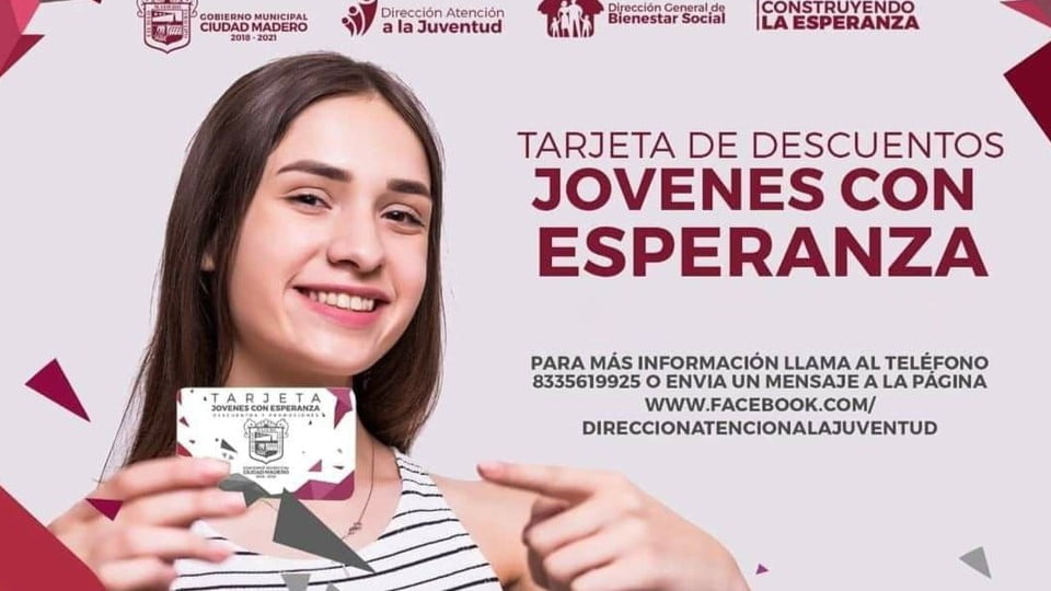 Benefician a más de 5 mil maderenses con Tarjeta “Jóvenes con Esperanza”
